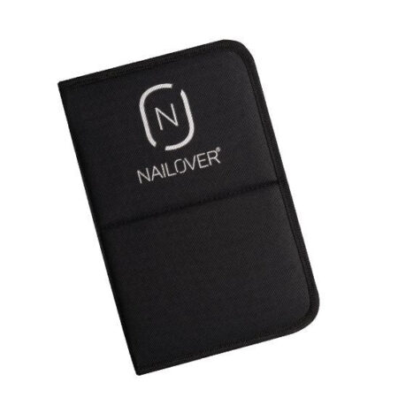 Black brush case with zip
