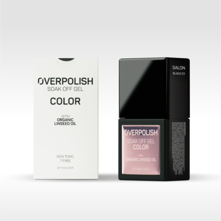 Sistema solubile overpolish soak off gel color - black and white tones