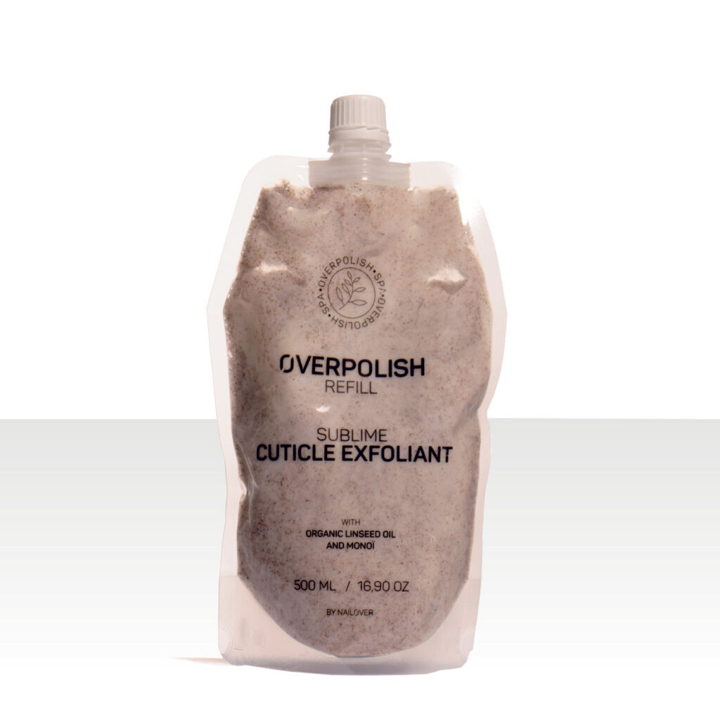 Sacca refill sublime cuticle exfoliant 500ml - overpolish spa