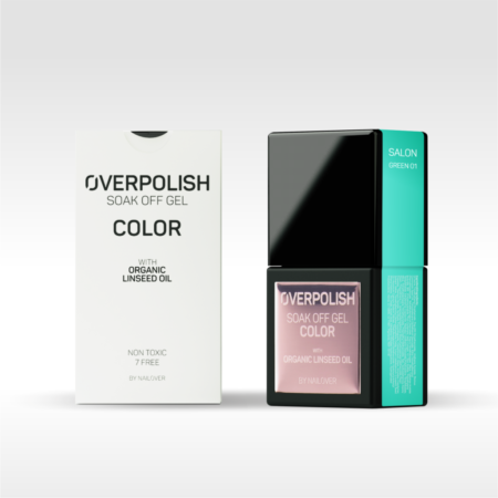 Sistema solubile overpolish soak off gel color - green tones