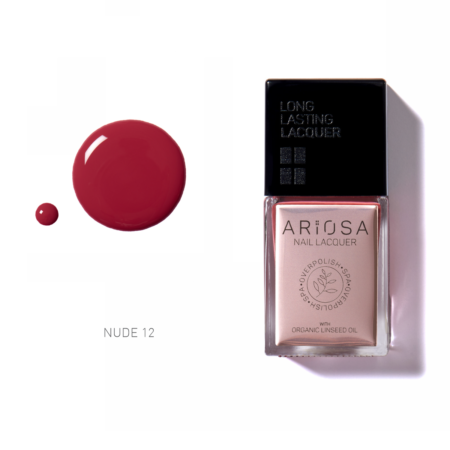 Ariosa nail lacquer - nude12 15ml - ultra opaque nail polish nude line