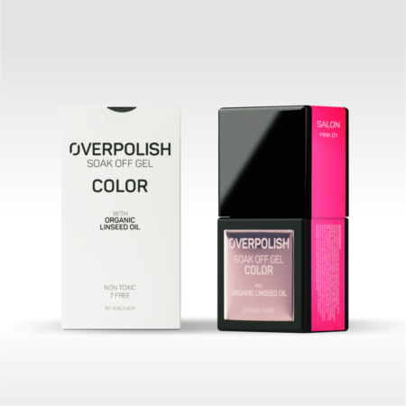 Sistema solubile overpolish soak off gel color - pink tones