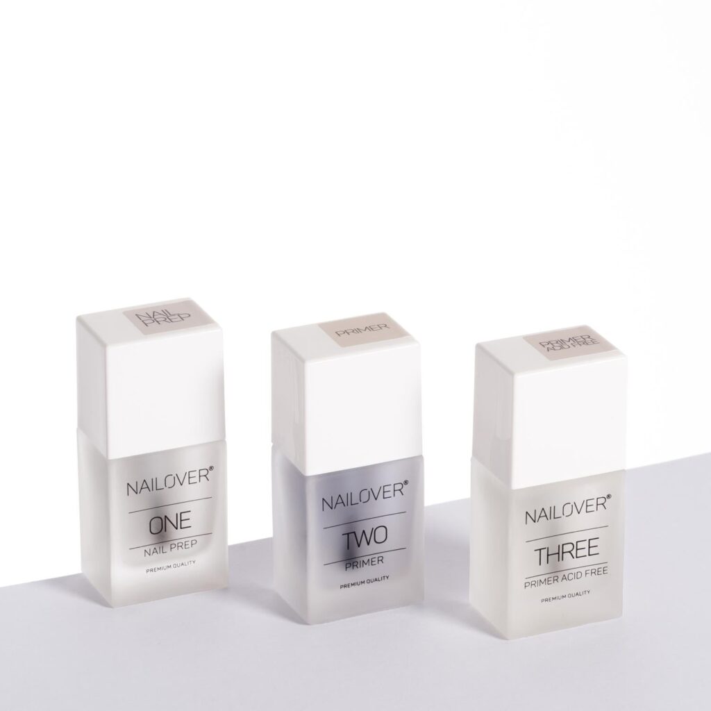 Preparation kit: nail prep + acid primer + non-acid primer - nailover