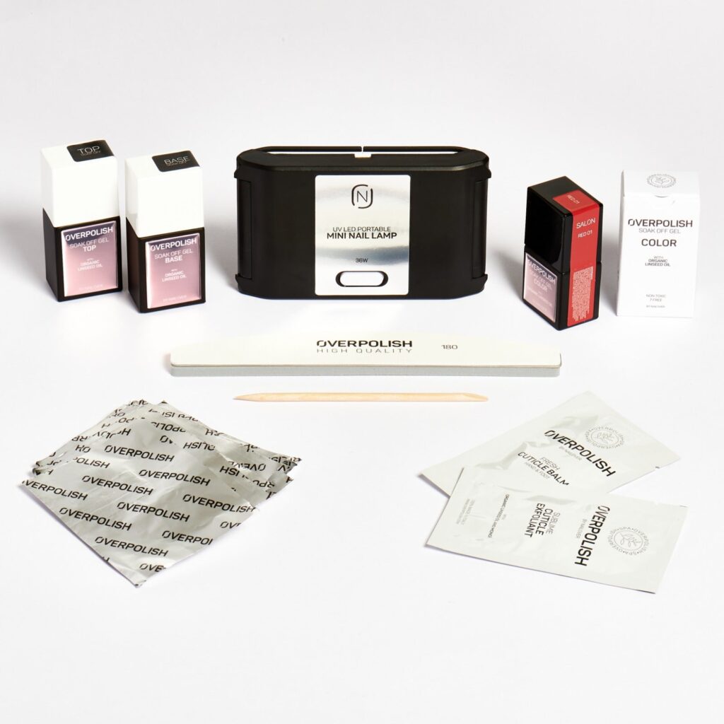 Overpolish kit necessary box innovation and technology - red01 (free lamp)