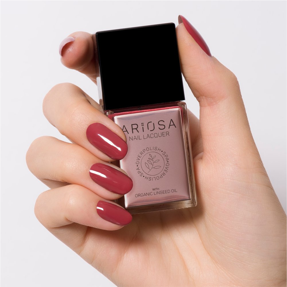 Ariosa nail lacquer - nude12 15ml - ultra opaque nail polish nude line