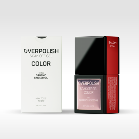 Sistema solubile overpolish soak off gel color - red tones