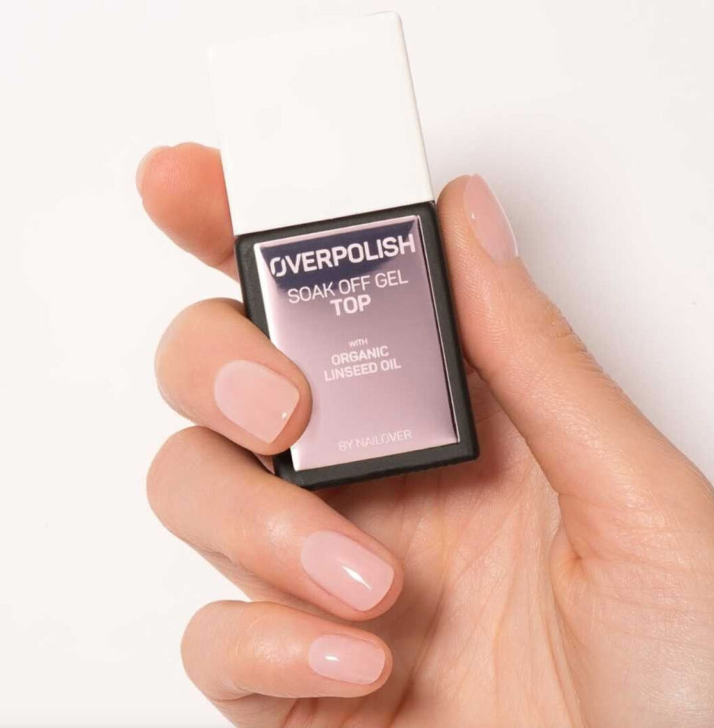 Semi-permanent top coat with lindseed oil - overpolish