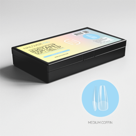 Medium Coffin Soft Nail Tip Full Matt