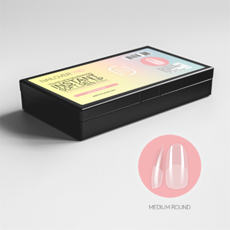 Medium Round Soft Nail Tip Full Matt