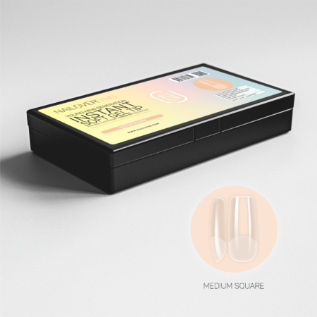 Medium Square Soft Nail Tip Full Matt