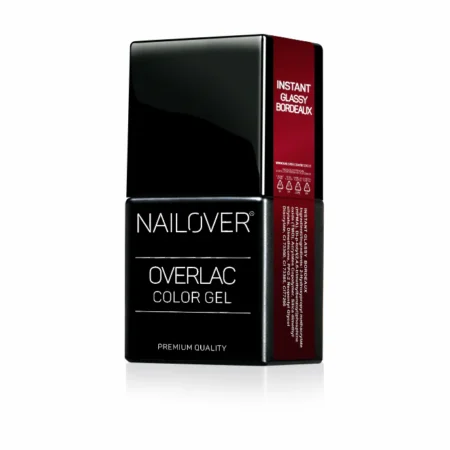 Instant Glassy Burgundy semi-permanent gel